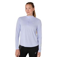 CAMISETA MANGA LARGA ASICS ICON 1/2 ZIP MUJER