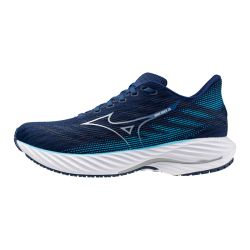 Mizuno - zapatillas mizuno wave rider 28 45 7712 - estate blue/white/river blue