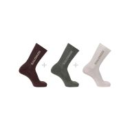 CALCETINES SALOMON EVERYDAY CREW 3-PACK CARBON/GHOST/ARONA